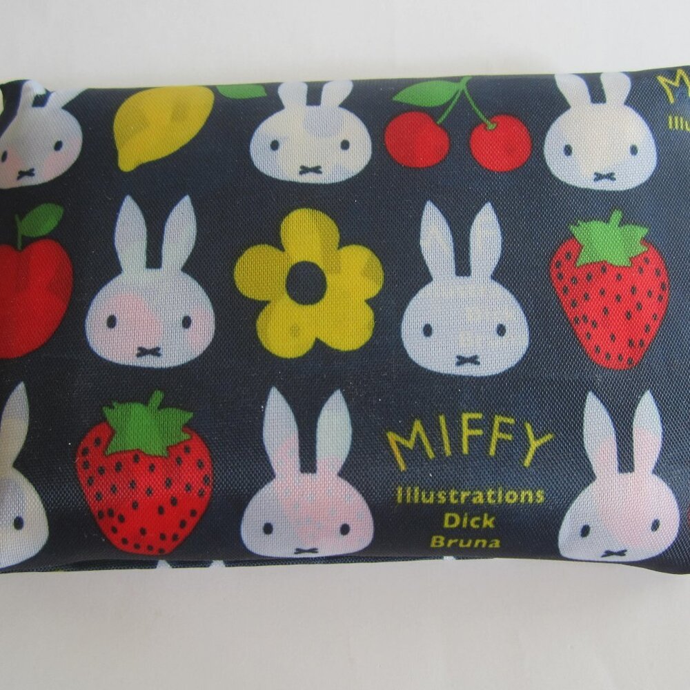 Miffy Dick Bruna Strawberry Flower Cherry Rabbit XL Reusable Shopping Bag